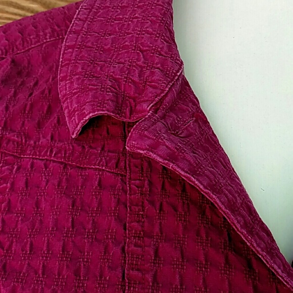 Fuchsia/wine colored blazer. Christopher & Banks - Picture 4 of 6